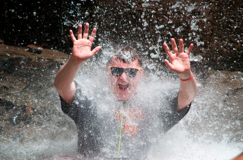 cooling-off-under-a-waterfall