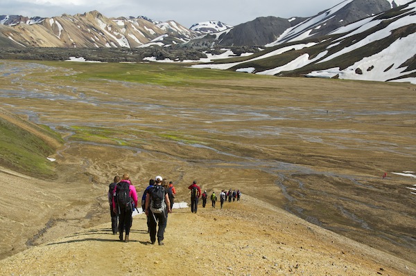 Approaching Landmannalaugur