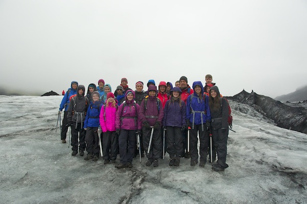 Cold and wet on the glacier