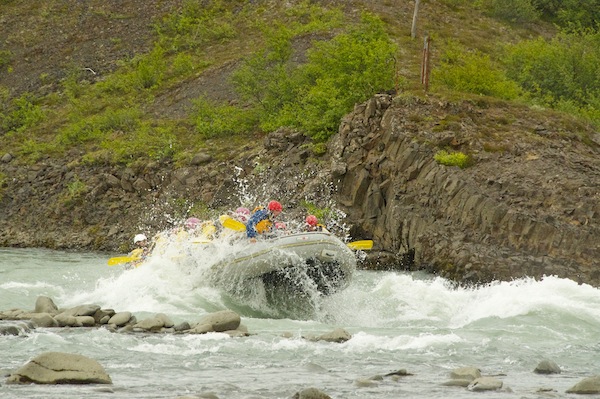 White water rafting on the Hvita River