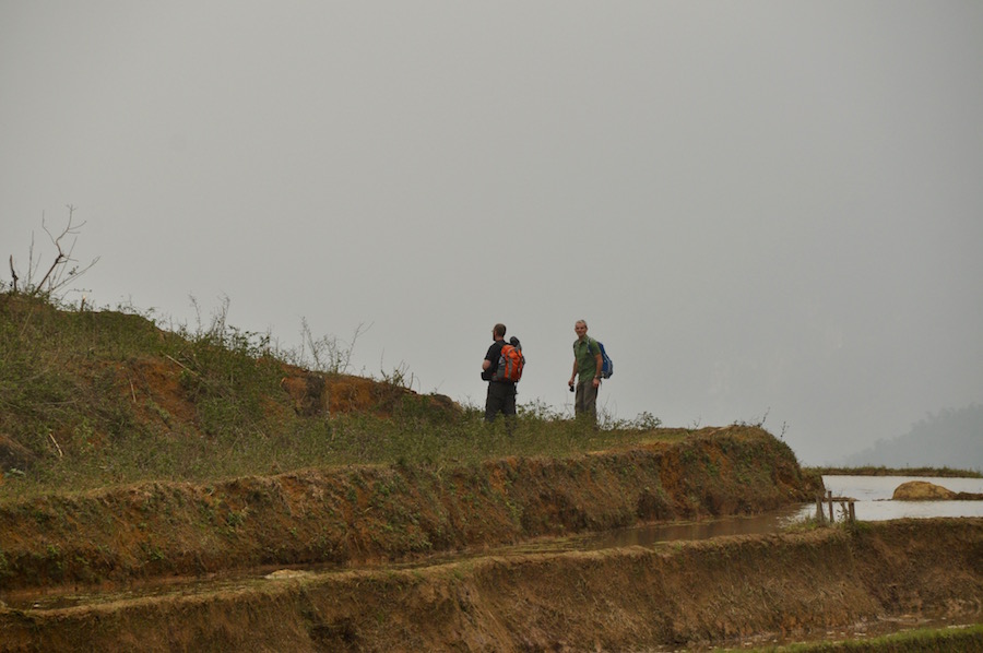 Simon and Mike enjoying the stroll