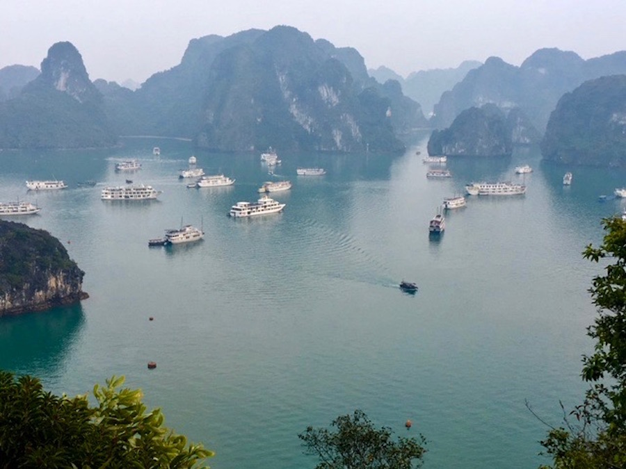View from the top of Titov Island