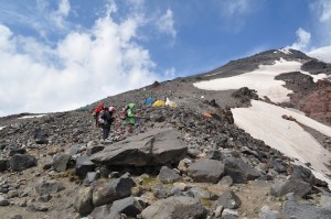 Approaching High Camp