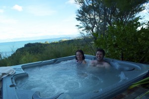Hot tub with a view!