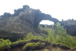 A wonderful lava arch