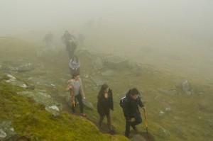 Emerging from the mist