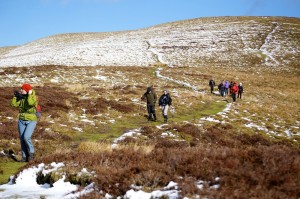 Descending Crug Mawr