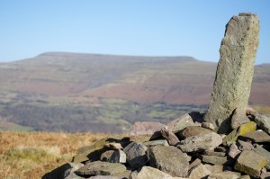 Looking across at Pen Allt-mawr and Pen Cerrig-calch