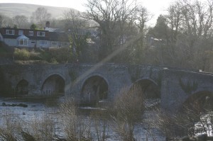 The bridge over the River Usk at Llangynidr