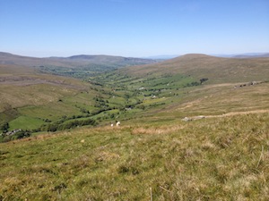 Looking down on Dentdale