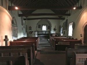 Inside Cwmyoy Church