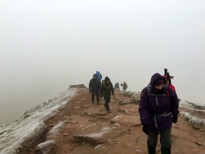 Reaching the summit of Corn Du, Brecon Beacons