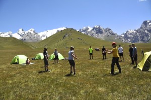 Enjoying a bit of down time before heading up to Kol-Suu Lake