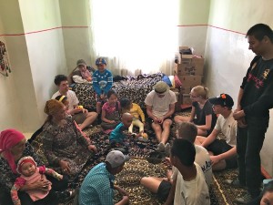 Playing with the children at Kadan