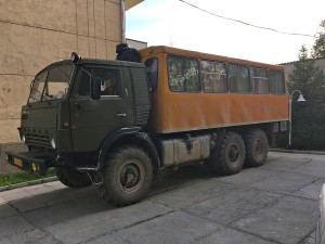 Our transport - the sardine tin