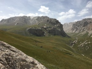 Setting out on the big climb