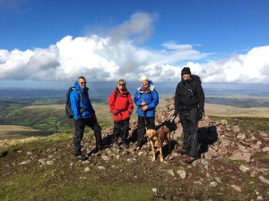 On the summit of Picws Du