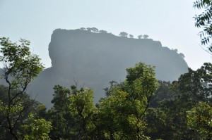 Sigiriya towering almost 200m above the surrounding countryside