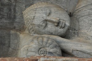 A peaceful reeling Buddha
