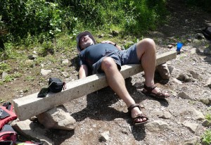 I am laughing and not in pain.