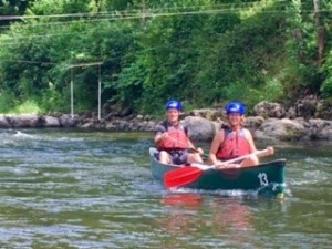 Sandie and Simon happy with their performance