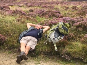Steve taking time out on Beacon Hill
